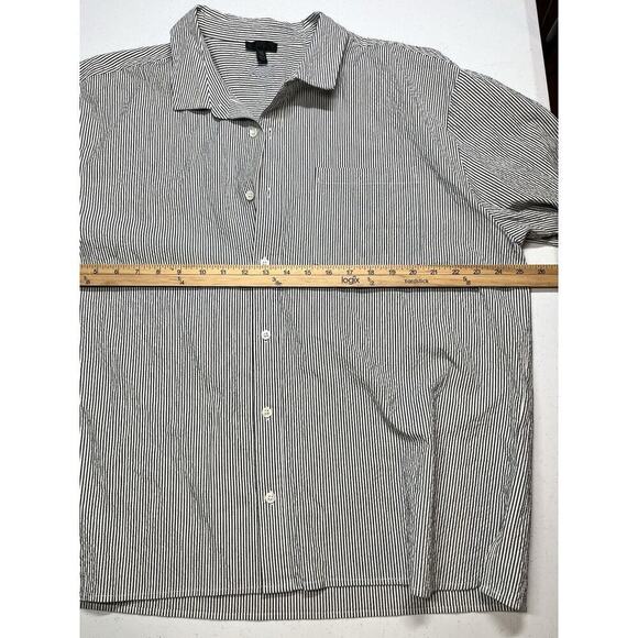 ATM Anthony Thomas Melillo Striped Short Sleeve Button-Down Shirt XXL - Picture 3 of 6